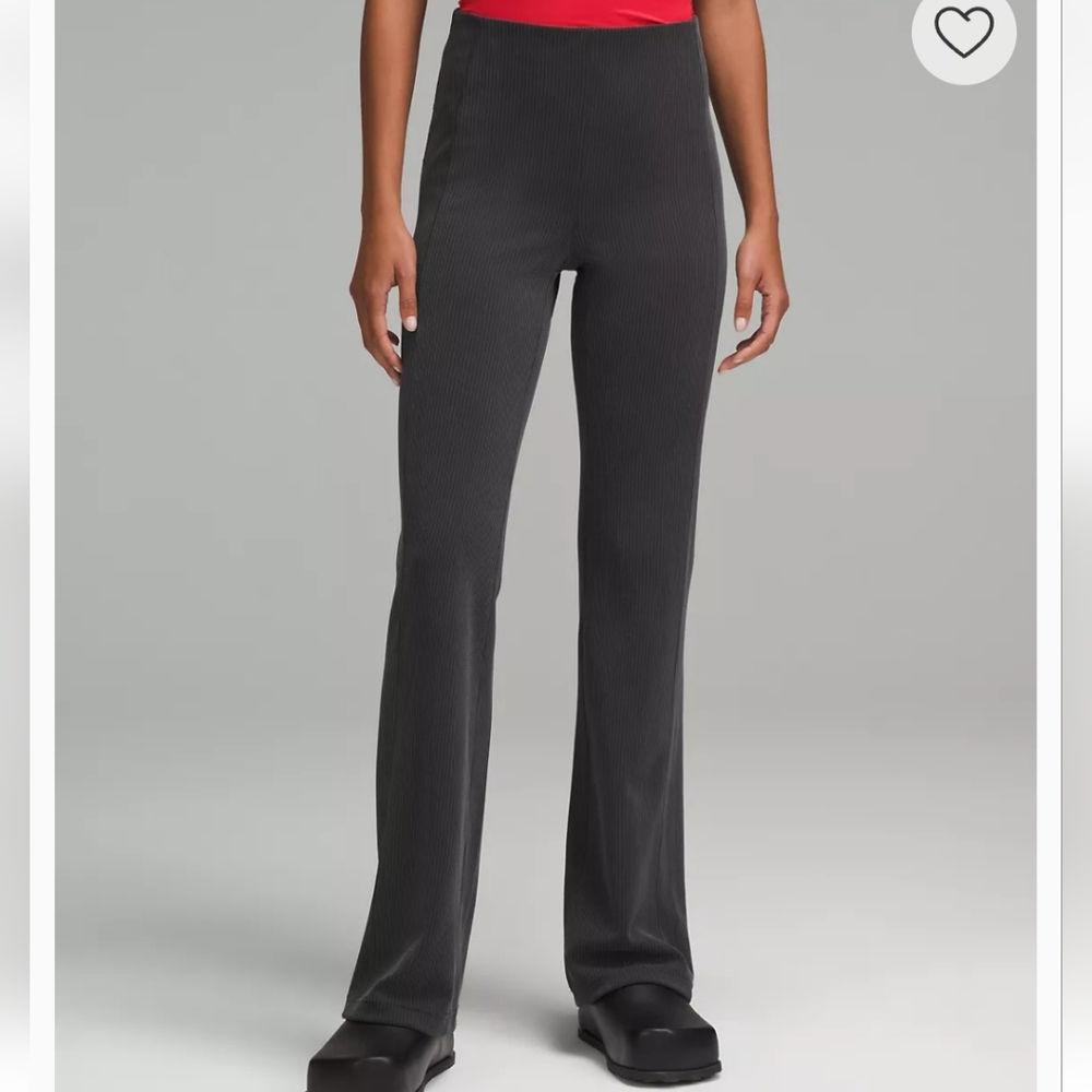Lululemon Softstream Black Ribbed Pants Size 0. New No Tag